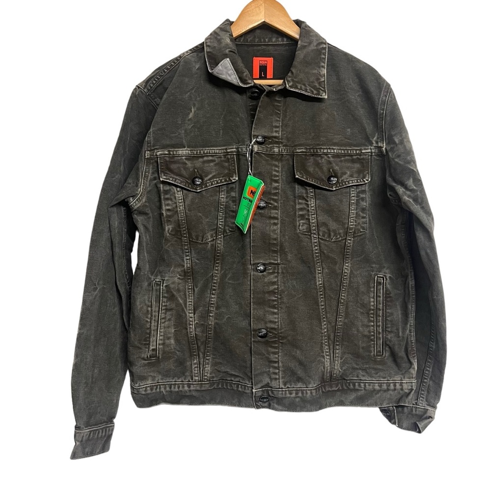 New Mens NotSoNormal Classic Denim Jacket in‎ Olive